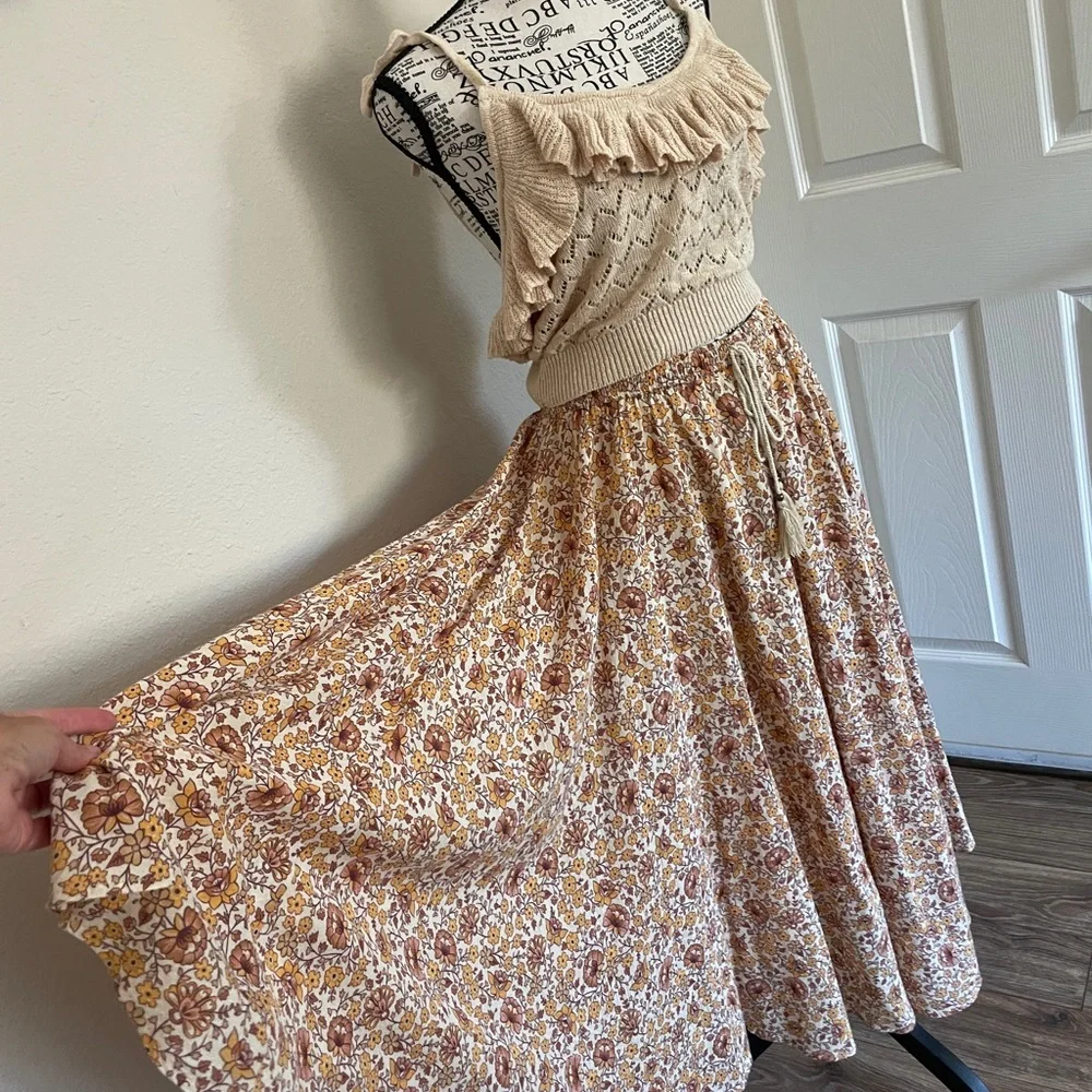 Spell Sundown Kerchief skirt M EUC - Picture 3 of 8